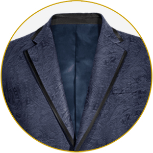 Features pick stitching which evokes the charmingly imperfect look of a handmade suit