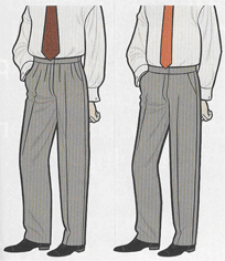 low waist pants, high waist pants, regular waist pants, very low waist pants, dress pants, casual pants