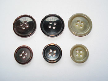 standard resin buttons