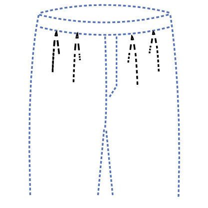 structure pants pleats
