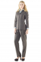 With stylish slim cut jackets creating line silhouettes and snug fit custom pants, these light gray pant suits are perfect graduation and office wears. Jackets highlight double piped ticket pocket on the right, two flapped lower pockets, four front buttons and high notch lapels. Custom pants with flat fronts and soft elastic waistband are very comfortable. These pant suits can be order made in wool and or cashmere.