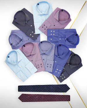 Summer Cotton Shirts - 10 Cotton Shirts and 2 Neckties from our Classic Collections
