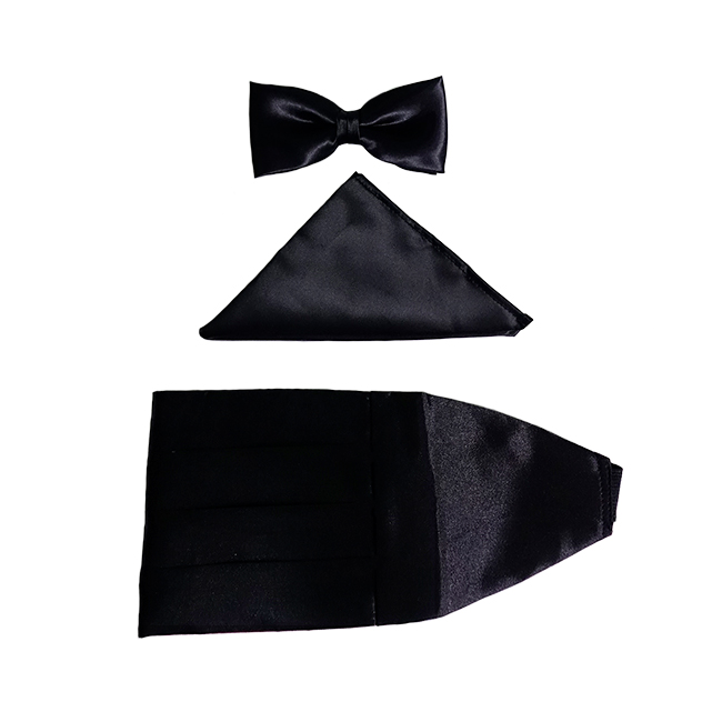 Cummerbund, Bowtie & Kerchief Set