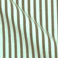 Cotton Shirting in Bold Stripe On White