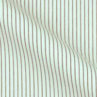 Pure Sea Island cotton shirting narrow stripe