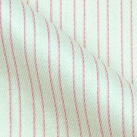 Easy Care Twill Cotton Fabric In High Street Stripes On White