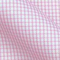 Pure Cotton Broadcloth in Modern Micro Tattersall Checks on white