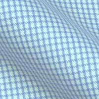 Pure Cotton Broadcloth in Modern Micro Tattersall Checks on white