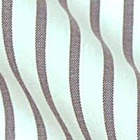 Egyptian Pinpoint Oxford Cotton in Classic Brooks Brothers Style English Stripes on White