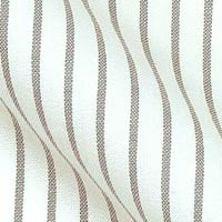 Egyptian Pinpoint Oxford Cotton in Bankers stripe on white