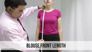 blouse front length woman