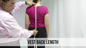 vest back length woman