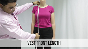 vest front length woman