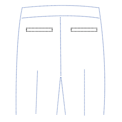 structure jeans back pocket
