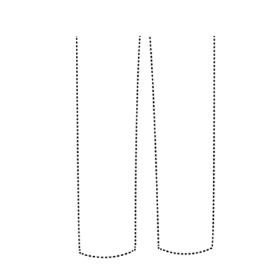 structure jeans fit around legs and bottom