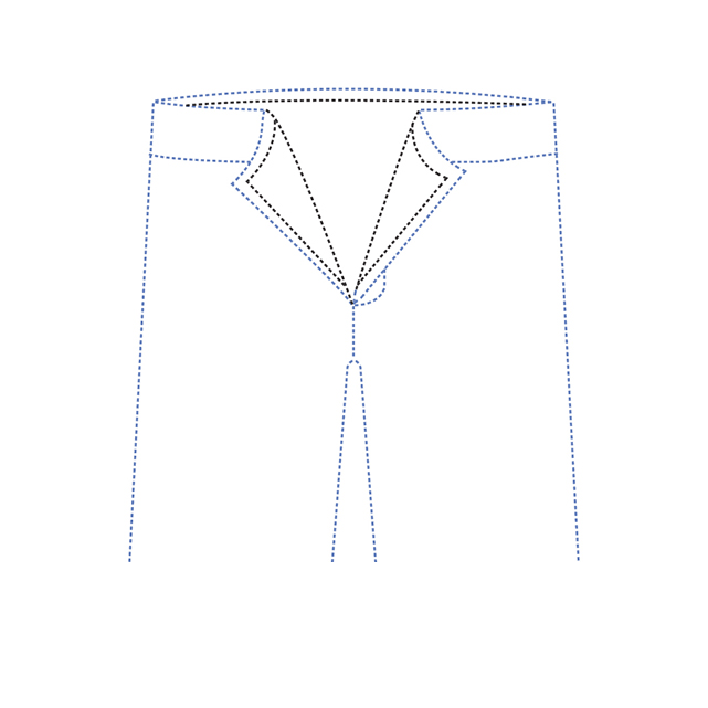 structure jeans fly on