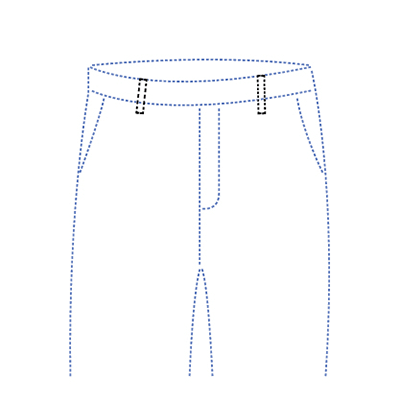 structure jeans rise location waistband