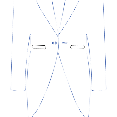 structure morning suit jacket pocket
