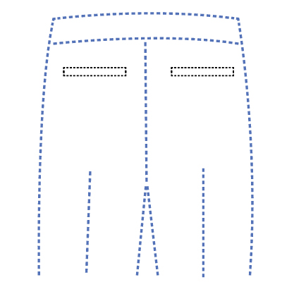 structure pants back pocket