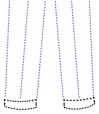 structure pants bottom