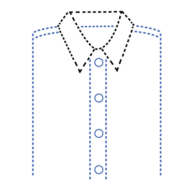 structure shirt collar