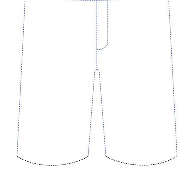 structure short pants cuffs