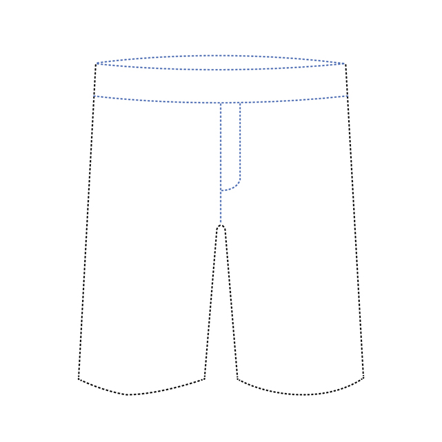 structure short pants fit