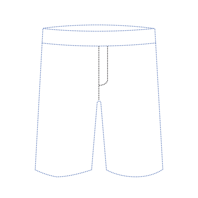 structure short pants fly