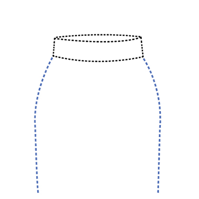structure skirt location waistband