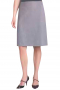 This tailor-made formal skirt fabricated with wool and satin sits right on the waist for all day comfort. With a flat front and a concealed back zipper, it makes an ideal summer-spring office apparel.