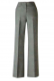 This custom-made formal pant with a high waist, is wrinkle proof. With two horizontal front pockets, extended belt loops and a zipper fly front closure, this flared gray pant is just what every working woman needs for comfort.