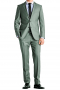 A premium suit for the elite man. Hand tailored with the very best blend of English mink, cashmere, and wool. The jacket is a single breasted two button work of art with high notch lapels, a boutonniere, an upper welt pocket and two easy access lower pockets, while the pants complete this suit with their comfortable slim fit and single reverse pleats, on-seam vertical pockets and hand sewed cuff hems.