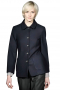 Go trendy in cold with these custom-made navy-blue overcoats that are peppy semi-formal winter wears. They flaunt hand sewn shirt collar lapels, two rounded lower patch pockets with 5 front buttons to close and a tapered waist. They can be made crease free with mink cashmere for a seamless finish.