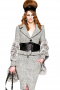 These stunning handmade skirt suits are ideal office wears. The hip length blazers sport embroidered sleeves, one button for front closure and two stylish lower pockets with flaps. Hand pressed rounded notch lapels and a tapered waistband offer all day comfort. The suit skirts is one alluring formal clothing with slanted pockets and a twisted center vent on the front. A double vertical closed, wide waistband makes these pencil skirts perfect for formal parties.