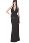 Ravishing ankle length dresses with a V neck pattern. Sleeveless with ultra slim, body flattering fit. Ideal for formal evening parties. Order handmade in wrinkle free wool, cotton and or cashmere.