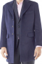 This custom overcoat makes an elegant, easily adaptable addition to any seasonal ensemble. Tailored with a comfortable slim fit, this three button piece features flap pockets, a soft shoulder, and notched lapels.