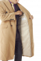 This custom made men's coat will undoubtedly make a bold statement wherever you go. Tailored in a well-defined double-breasted six by two button arrangement with flap pockets and wide peak lapels.