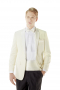 This dinner jacket is as edgy as it is elegant. Tailored to a comfortable fit, this fresh one button Jacket front features flap pockets, notch lapel, lightly padded shoulder is accompanied with black plain front pants. 