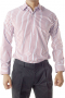 Men classic regular fit no pocket mens dress shirt with Ainsley collar and Barrel cuffs