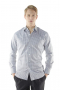 Men classic slim fit no pocket dress shirt with Ainsley collar placket front and Barrel cuffs