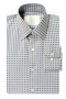 Men classic slim fit no pocket dress shirt with Ainsley collar placket front and Barrel cuffs