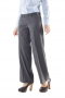 Impressive formal pants with flare legs and flat fronts. Super comfortable with extended belt loops and front zipper fly with buttoned waistband for closure. These dazzling bootcut handmade pants can be worn with button down custom shirts for a regal work look.