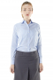 Made with cotton, these figure flattering light blue shirts display distinctive rounded barrel cuffs and round front closure buttons. With standard tails and Ainsley collar, these stylish handmade formals are ideal for casual work events and interviews.