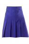 High waist tailor made royal blue skirts evenly pleated around the hem. These sexy handmade skirts sport concealed zippers at the back and front left. They look disarmingly gorgeous with made to measure full sleeves custom shirts sporting buttoned cuffs. It can also be hand sewn in wrinkle proof wool and or cashmere.