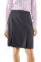 These tailor made gray winter skirts flaunt six panel pleats. With flat fronts, these made to measure wool skirts put to view handmade concealed zipper on the front left. They can be customized with wrinkle proof and washable wool.
