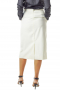 Stay classy in these stunning calf length custom tailored A line skirts with two slanted pockets. These figure flattering tailor made white skirts create uber sexy work look with suit shirts and custom vests. Sporting a back center vent aligned with a concealed made to measure back zipper, they are handmade with wool and or cashmere.