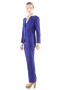 Stay fashionable in this stunning custom made royal blue pant suits featuring slim vests, figure flattering jackets and snug fit suit pants. Handmade V neck vests with rounded square bottoms display four front closure buttons. Tailor made flat front pants with vertical pockets put to view zipper fly and buttons on the waistband for closure. Bespoke slim jackets with two slanted flapped lower pockets and notch lapels have two front buttons to close.



