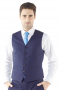 Perfectly suited for layering or simply for showing off over a crisp white shirt and tie, this blue 5-button made to order waistcoat is made from a soft wool blend, and features a single-breasted design, tailored high gorge, welted pockets and bespoke adjustable back strap.