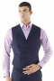 Under a jacket or on its own, this custom made waistcoat adds a layer of sophistication to any look. Cut to a well-defined fit, this tailor made classy vest features lower welt pockets, medium gorge, five buttons, cloth back with handmade adjustable buckle and a high notch lapel.