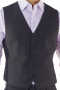 This handsomely tailored single-breasted classic waistcoat is perfect for giving any look some energy. This 5-button custom made men’s vest features bespoke lower welted pockets, high gorge, no breast pocket and tailor made v-neck. 
